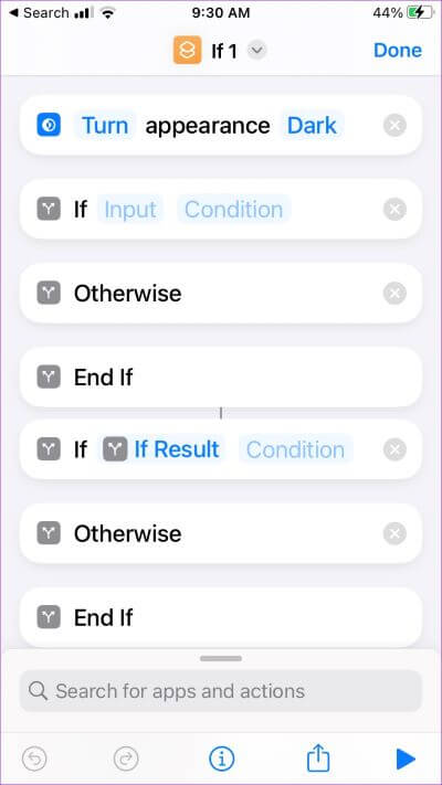 iPhone-Shortcut-Delete كيفية إيقاف تشغيل الوضع الداكن على iPhone و iPad: إليك 8 طرق سهلة