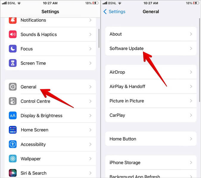 iPhone-Software-Update-675x599 8 طرق لإصلاح عدم عمل لقطة شاشة Apple Watch