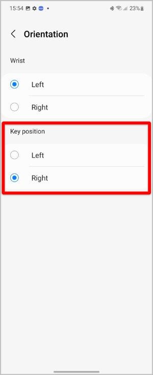 key-position-on-Galaxy-Watch كيفية تغيير المعصم والتوجيه على Samsung Galaxy Watch