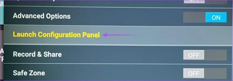 launch-configuration-panel-developer-tools-fire-tv-768x268-1-768x268 أفضل 6 إصلاحات لعدم تشغيل محتوى 4K على Amazon Fire TV Stick 4K