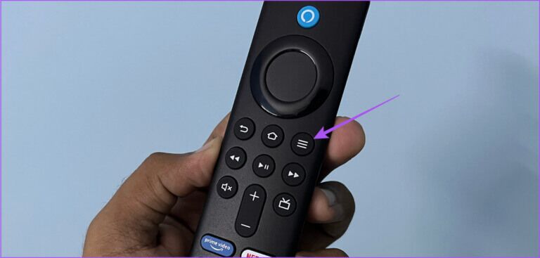 menu-button-fire-tv-remote-768x367-1-768x367 أفضل 6 إصلاحات لعدم تشغيل محتوى 4K على Amazon Fire TV Stick 4K