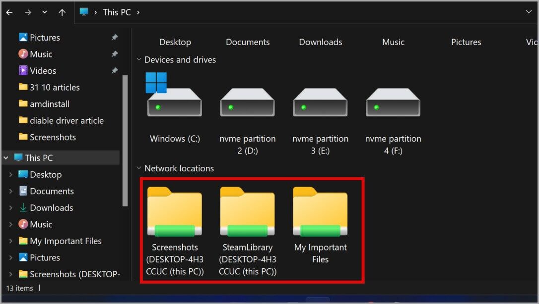 new-custom-folders-created-in-this-pc-folder-on-windows-11-1-1086x614 كيفية إضافة أي مجلد مخصص إلى هذا الكمبيوتر على نظام التشغيل Windows 10/11