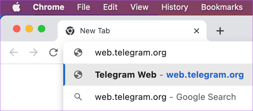 open-telegram-web-on-chrome أفضل 5 إصلاحات لعدم قيام الهاتف بمسح رمز QR على Telegram Web