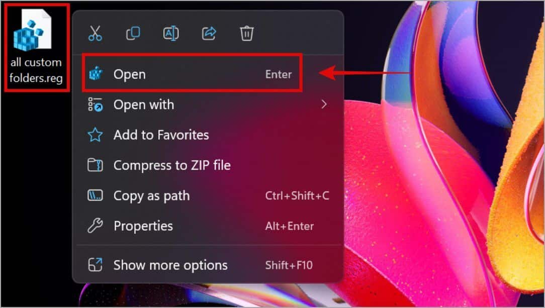 opening-.reg-file-1084x613 كيفية إضافة أي مجلد مخصص إلى هذا الكمبيوتر على نظام التشغيل Windows 10/11