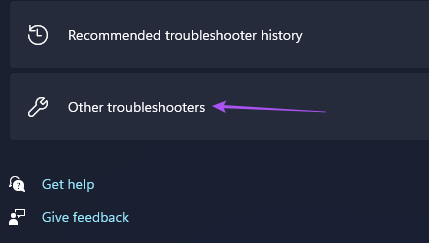 other-troubleshooters-windows-11-1 أفضل 6 إصلاحات لعدم عمل مفاتيح الأسهم في تطبيق الصور على Windows 11