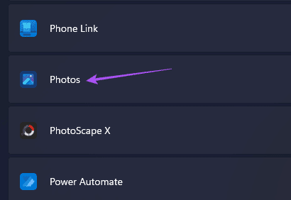 photos-settings-default-apps-windows-11 أفضل 6 إصلاحات لعدم عمل مفاتيح الأسهم في تطبيق الصور على Windows 11
