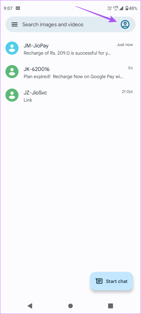 profile-icon-messages-app-android-462x1024-2 كيفية استخدام ردود الفعل في الرسائل على Android