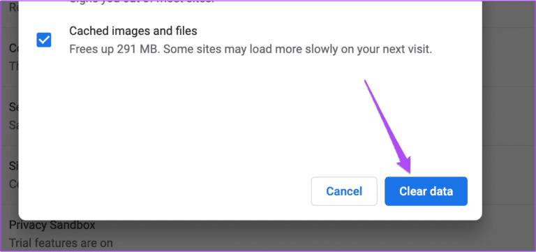 remove-cache-data-chrome-mac-768x361-1 أفضل 5 إصلاحات لعدم قيام الهاتف بمسح رمز QR على Telegram Web