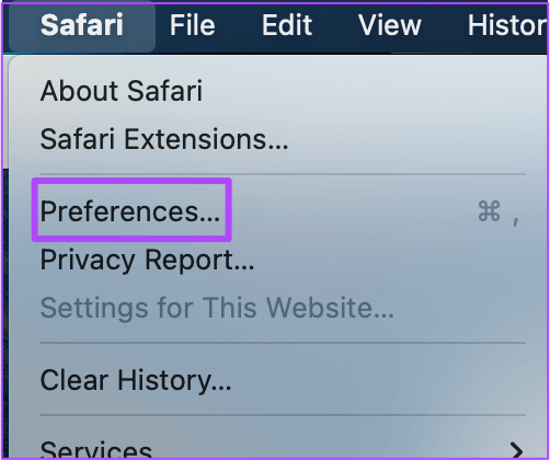 safari-preferences-mac أفضل 5 إصلاحات لعدم قيام الهاتف بمسح رمز QR على Telegram Web