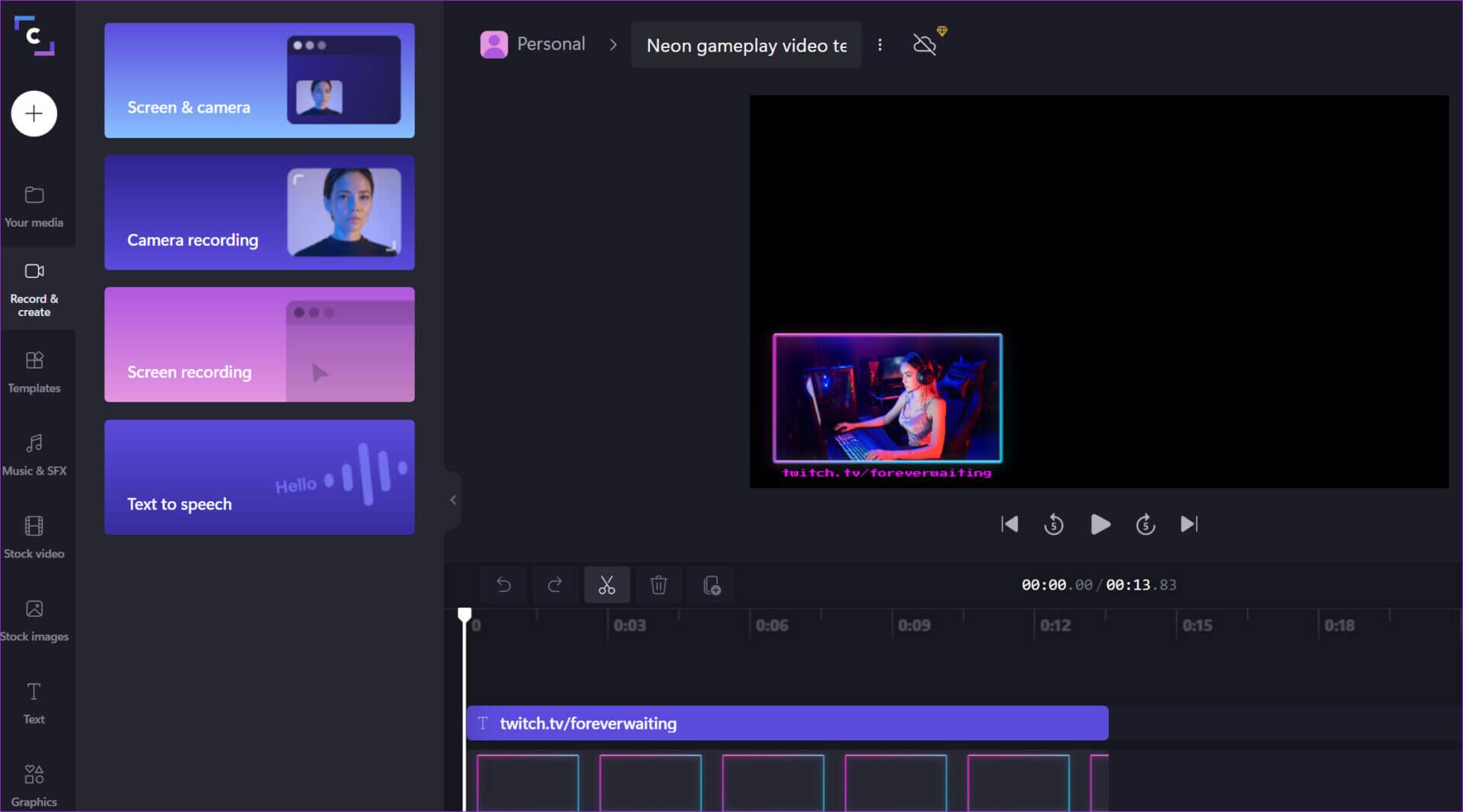 screen-recording-in-clipchamp-1920x1066 أفضل 10 نصائح لاستخدام Clipchamp Video Editor في Windows 11