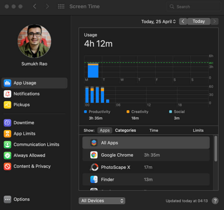 كيفية إعادة تعيين بيانات Screen Time على iPhone و Mac - %categories