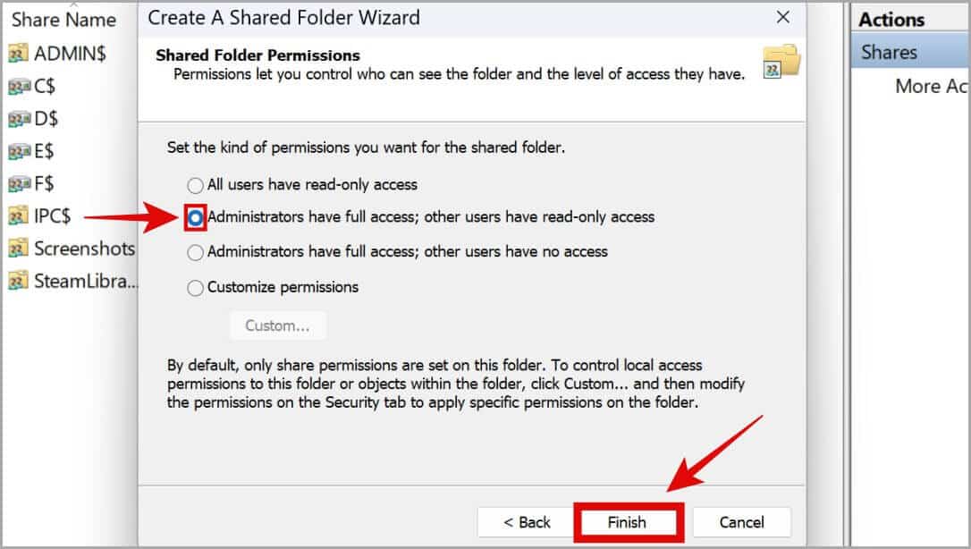 shared-folder-permissions-in-windows-11-1086x614 كيفية إضافة أي مجلد مخصص إلى هذا الكمبيوتر على نظام التشغيل Windows 10/11
