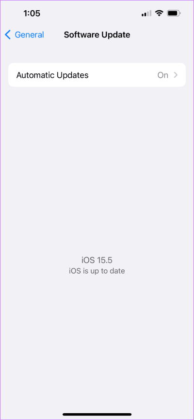 software-update-general-iphone 6 طرق لإصلاح عدم عمل التبديل الصامت على iPhone