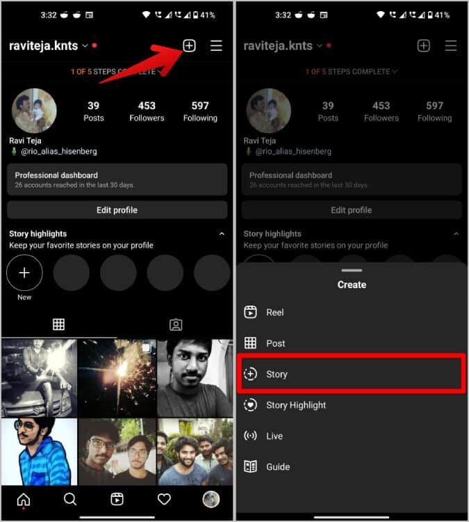uploading-story-on-Instagram-675x750 كيفية إضافة تذكيرات إلى منشورات وقصص Instagram