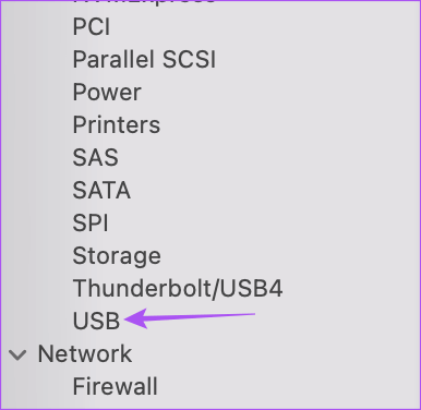 usb-system-report-mac- أفضل 8 إصلاحات لعدم عمل منفذ USB Type-C  على Mac