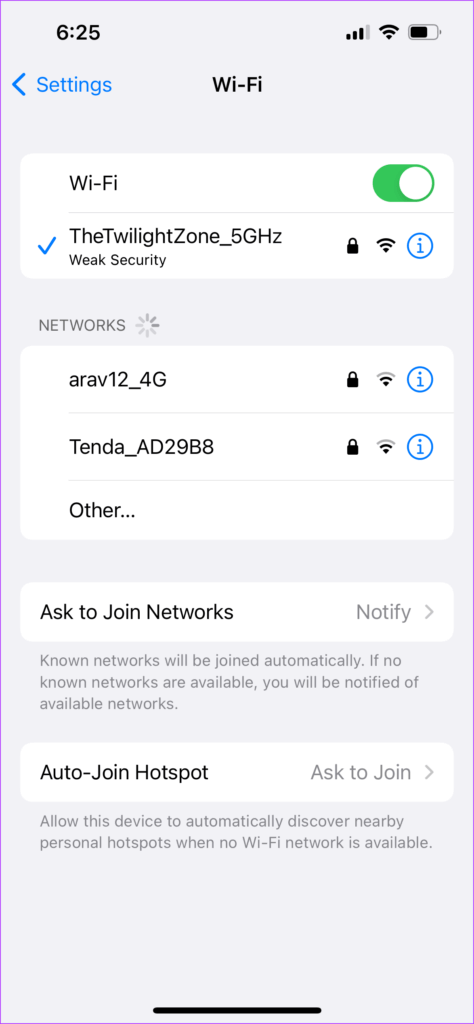 5Ghz-wifi-iphone-474x1024-4 أفضل 8 إصلاحات لعدم تشغيل ملفات البودكاست على Spotify على iPhone