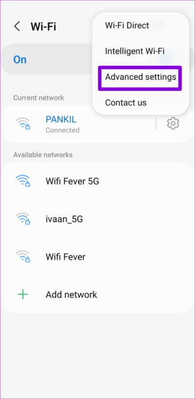 Advanced-Wi-Fi-Settings-on-Android-500x1024-1-e1672150743947 أفضل 7 طرق لإصلاح عدم اتصال Android بشبكة Wi-Fi تلقائيًا
