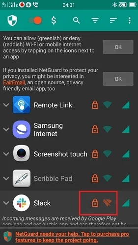Android-Apps-Internet-App-Disabled-1.jpg كيفية حظر الوصول إلى الإنترنت تمامًا لتطبيقات محددة على Android