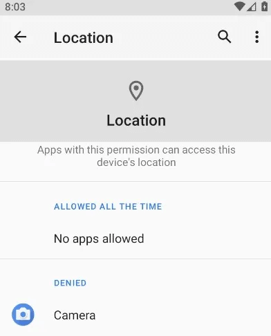 Android-Apps-Internet-Location-Denied-1.jpg كيفية حظر الوصول إلى الإنترنت تمامًا لتطبيقات محددة على Android