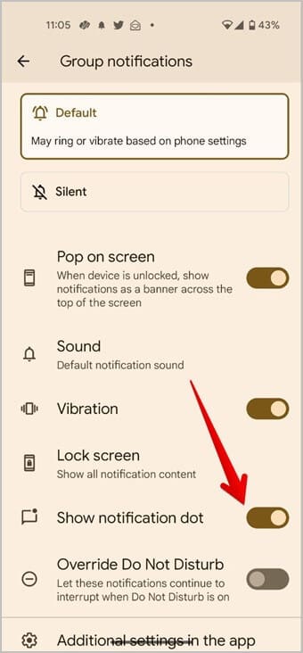 Android-WhatsApp-Notifications-Dot كيفية الحصول على إشعارات WhatsApp على شاشة القفل والشاشة الرئيسية