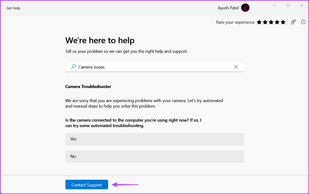 Answer_The_Questions_To_Troubles أفضل 7 طرق لإصلاح عدم عمل الكاميرا في Google Chrome على Windows 11