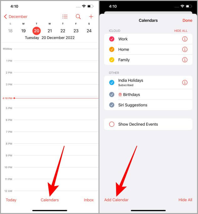 Apple-Calendar-on-iPhone 3 طرق لإضافة تقويم Google إلى iPhone