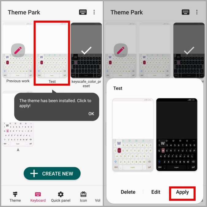 Apply-Custom-Samsung-Keyboard-Theme-on-Galaxy-Phone كيفية تغيير سمة لوحة مفاتيح Samsung باستخدام وحدات Good Lock