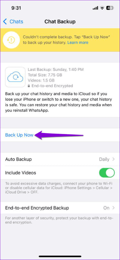 Back-Up-WhatsApp-Chat-Manually-474x1024-1 أفضل 8 طرق لإصلاح تعذر إكمال خطأ النسخ الاحتياطي لـ WhatsApp على Android و iPhone