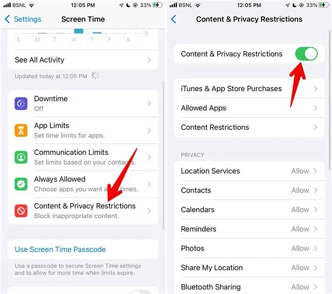 Block-Websites-iOS-Content-Privacy-Restrictions.jpg كيفية حظر مواقع الويب على Chrome و Firefox و Edge و Safari و Android و iOS
