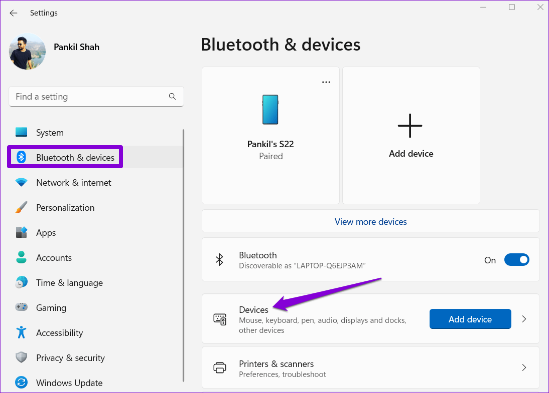 Bluetooth-Devices-on-Windows-1 أفضل 6 طرق لإصلاح جهاز Bluetooth مقترن ولكن غير متصل بنظام Windows 11