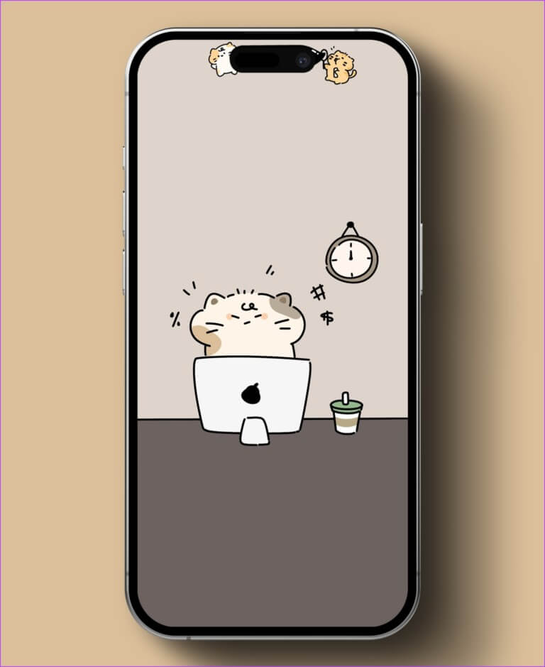Cat-TechDroider-768x939-1 أفضل 11 خلفية Dynamic Island لـ iPhone 14 Pro و iPhone 14 Pro Max