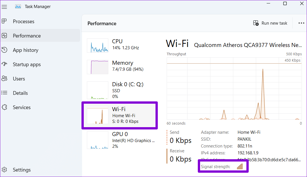 Check-Wi-Fi-Signal-Strength-Using-Windows-Task-Manager أفضل 6 طرق لعرض قوة إشارة Wi-Fi في Windows 11