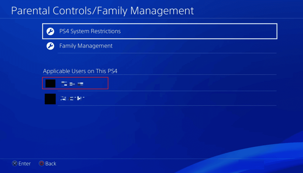 Choose-the-desired-user-for-whom-you-wish-to-restrict-access-1024x587-1 كيفية تغيير الرقابة الأبوية على PS4