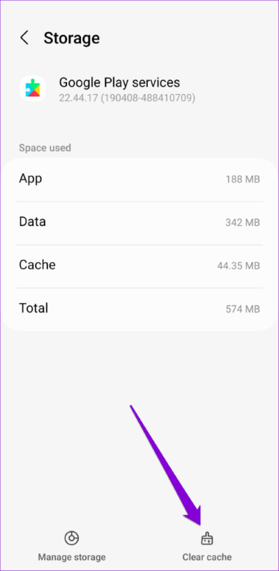 Clear-Google-Play-Services-Cache-1-500x1024-1 أفضل 8 طرق لإصلاح تعذر إكمال خطأ النسخ الاحتياطي لـ WhatsApp على Android و iPhone