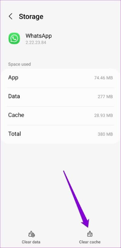 Clear-WhatsApp-Cache-1-500x1024-1 أفضل 8 طرق لإصلاح تعذر إكمال خطأ النسخ الاحتياطي لـ WhatsApp على Android و iPhone