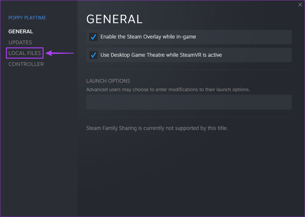 Click-On-Local-Files أفضل 9 طرق لإصلاح عدم تشغيل ألعاب Steam على Windows 11