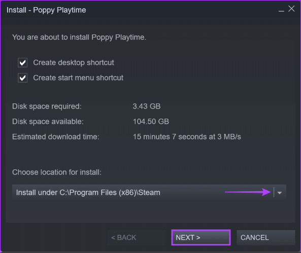 Click-on-Next-5 أفضل 9 طرق لإصلاح عدم تشغيل ألعاب Steam على Windows 11