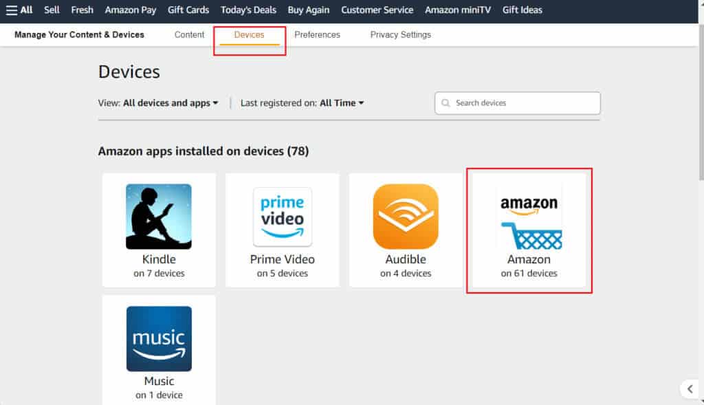 Click-on-the-Devices-tab-Amazon-1024x589-1 كيفية إلغاء تسجيل جهاز Amazon