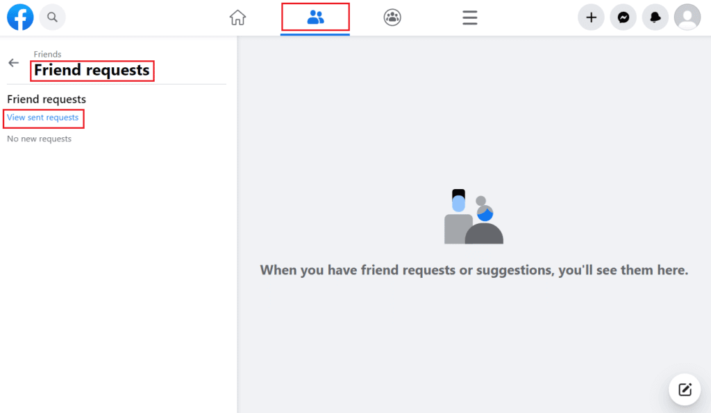 Click-on-the-Friends-tab-Friend-requests-View-sent-requests-1024x596-1 كيف ترى طلبات الصداقة المرسلة على Facebook