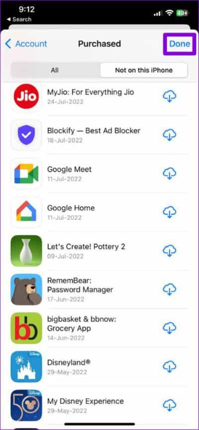 Close-App-Purchase-History-on-iPhone-474x1024-1 كيفية عرض وإدارة تطبيقاتك التي تم تنزيلها مسبقًا على Android و iPhone