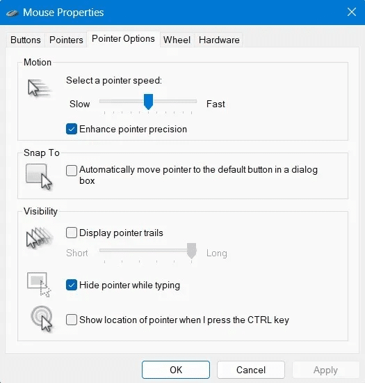 Common Windows Problems Solution Mouse Properties.jpg - مشاكل Windows الأكثر شيوعًا وكيفية حلها