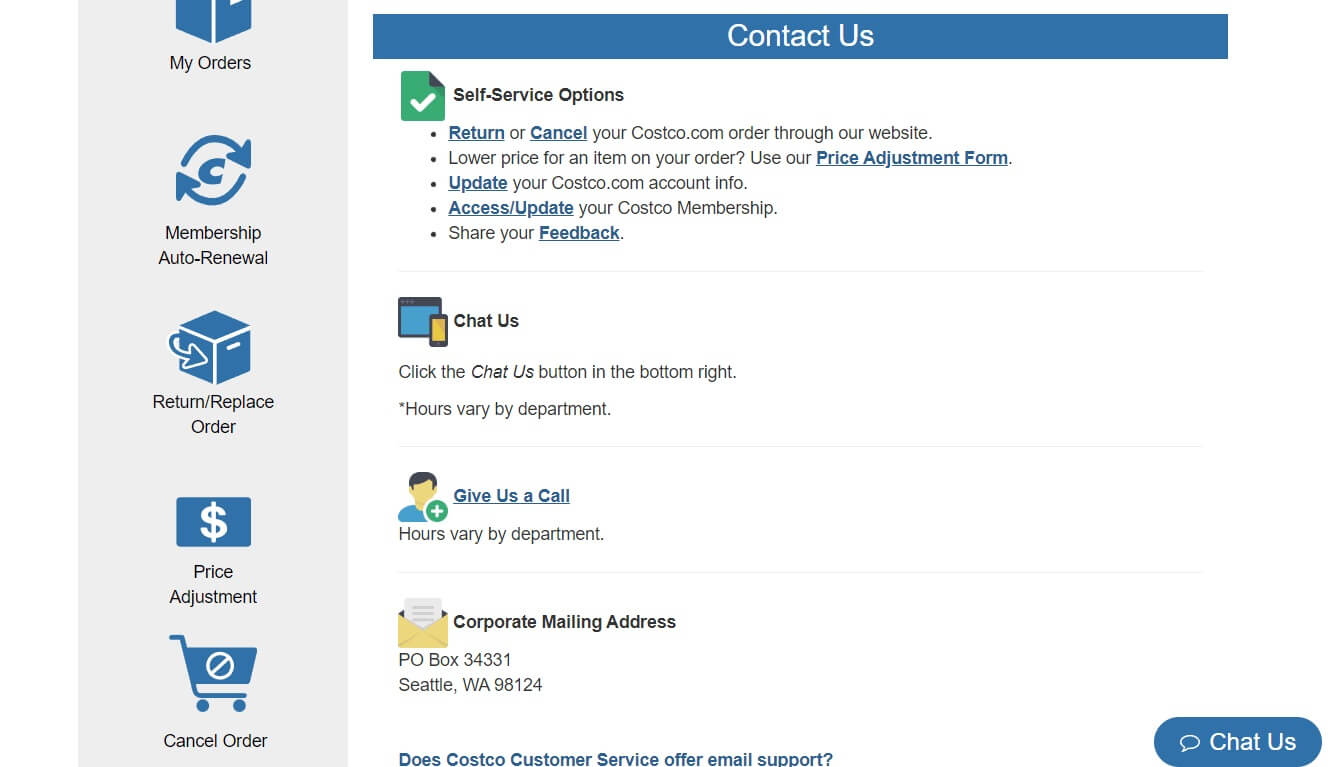 Costco-Customer-Services-Centre-page كيفية إلغاء عضوية Costco