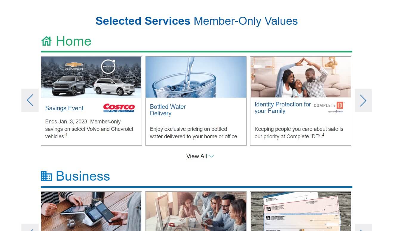Costco-Services-for-Members-page كيفية إلغاء عضوية Costco