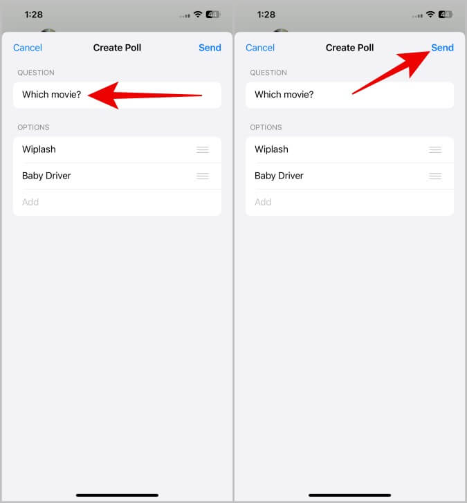 Create-a-poll-on-Whatsapp-iOS كيفية إنشاء استطلاع على WhatsApp للجوال وسطح المكتب والويب