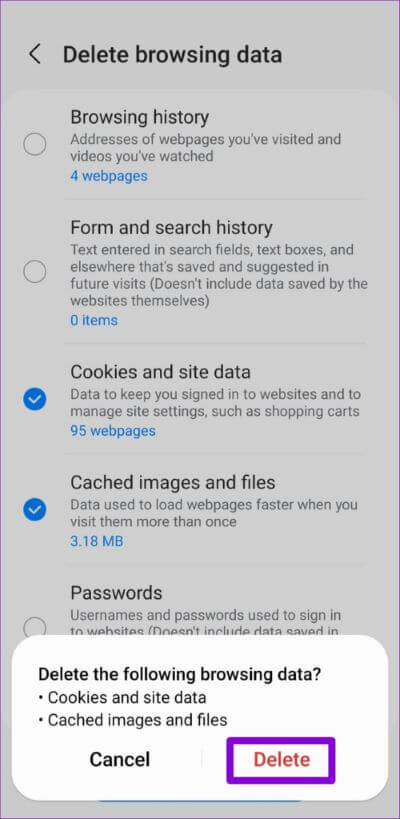 أفضل 7 طرق لإصلاح عدم تحميل الصفحات على متصفح الإنترنت من Samsung على Android - %categories