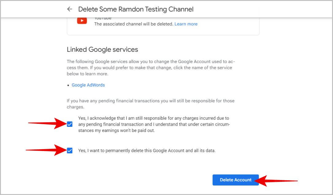 Delete-account-of-a-brand-channel-on-YouTube كيفية حذف قناتك على YouTube وقناة العلامة التجارية مع YouTube