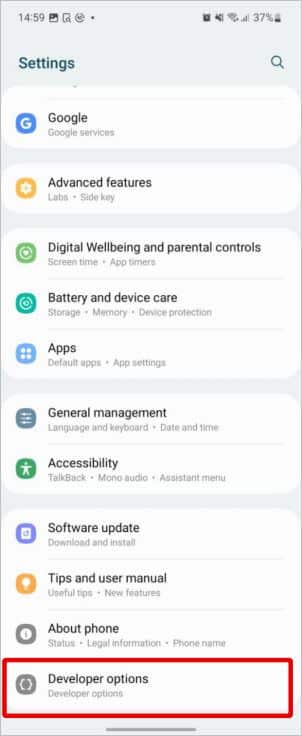 Developer-options-on-Android-1 كيفية استخدام نفس حساب WhatsApp على هاتفين