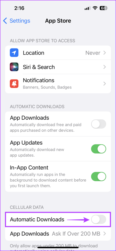 Disable-Automatic-Downloads-475x1024-1 كيفية تعطيل تحديثات التطبيقات التلقائية على Android و iOS