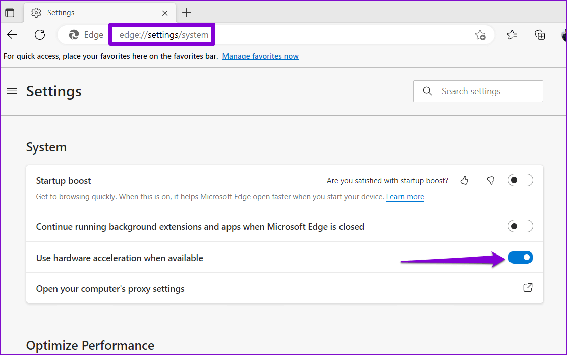 Disable-Hardware-Acceleration-in-Edge-1 أفضل 8 طرق لإصلاح استخدام الذاكرة المرتفع في Microsoft Edge على Windows 10 و Windows 11