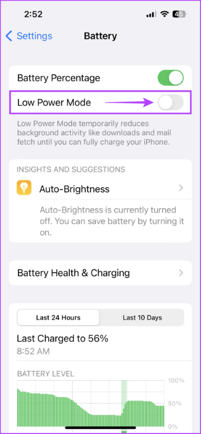 Disable-Low-Power-Mode-475x1024-1 أفضل 7 طرق لإصلاح عدم ظهور شارات الإشعار على iPhone